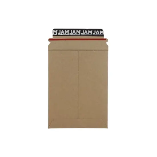 JAM Paper Stay-Flat Photo Mailer Stiff Envelopes w/Self-Adh Closure 6x8 Kraft 8866640 image {3}