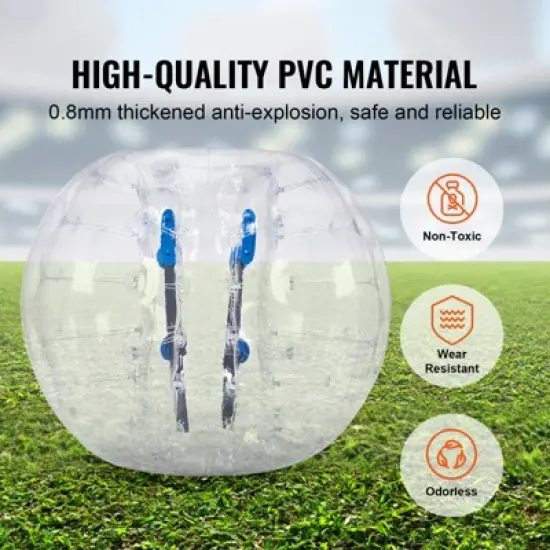 VEVOR Inflatable Bumper Ball 1-Pack, 5FT/1.5M Body Sumo Zorb Balls for Teen & Adult, 0.8mm Thick PVC Human Hamster Bubble Balls image {2}