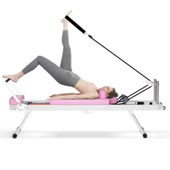 Dexmalle yoga studio with the same commercial fitness equipment, pink image {12}