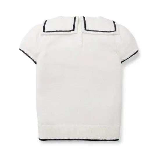 Hope & Henry Girls' Sailor Sweater Top, Infant image {4}