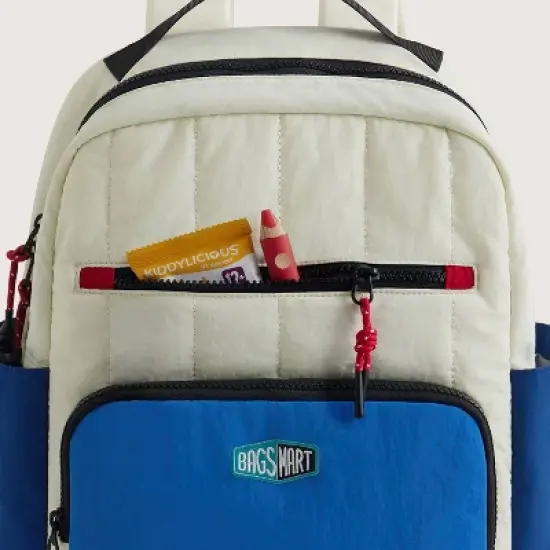 Bagsmart Kids' 14L Walker Featherlight Color Block Kids Backpack with Pencil Case image {7}