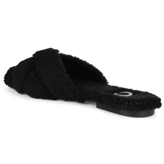 Journee Collection Women's Faux Fur Sereena Slipper image {6}