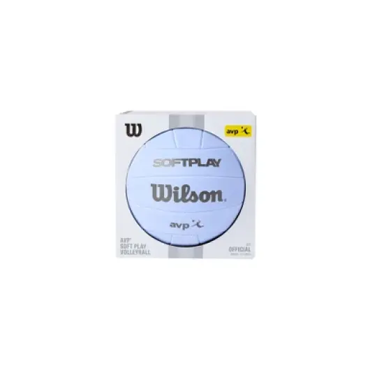 Wilson AVP Soft Play Volleyball - Purple: Synthetic Leather, Size 5, Butyl Bladder image {7}