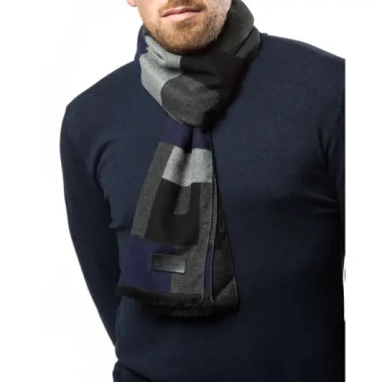 Mio Marino | Men's Cashmere Feel, 100% Cotton Fashion Winter Scarf image {7}