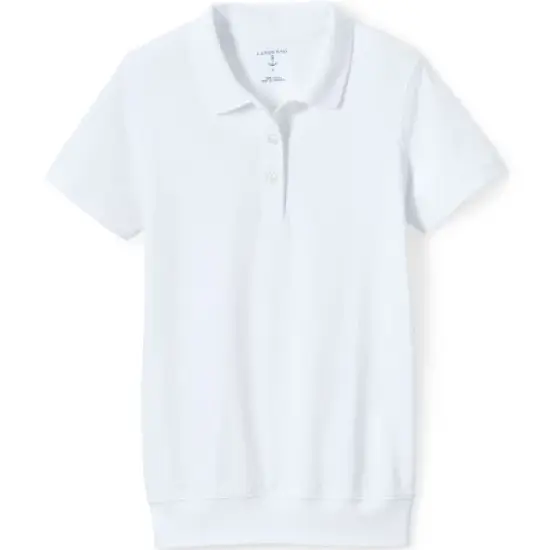 Lands' End School Uniform Men's Short Sleeve Banded Bottom Polo Shirt image {3}