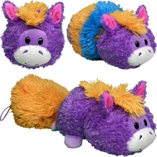 FlipaZoo Magic Tails Blue Dragon to Purple Unicorn - 2-In-1 Animal Plush image {4}