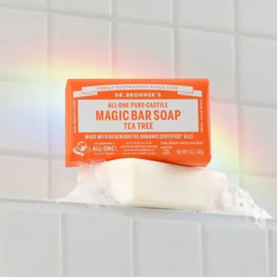 Dr. Bronner's All-One Pure-Castile Magic Bar Soap - Tea Tree - 5oz image {3}