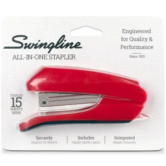 Swingline All-In-One Stapler Rio Red image {8}
