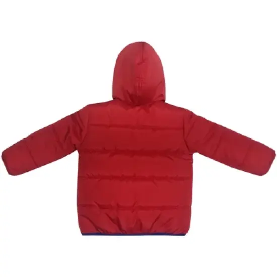 Marvel Avengers Spider-Man Hulk Black Panther Captain America Zip Up Winter Coat Puffer Jacket Toddler to Big Kid image {3}