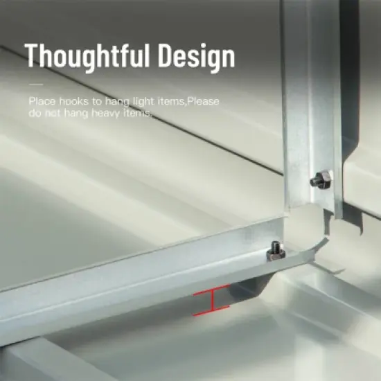 Syemin Deck Boxes Durable, Horizontal Compact Storage Shed for Garden, Backyard, Patio, Closet Deck Box, Gray, 69.21"*32.68"*71.34" image {1}