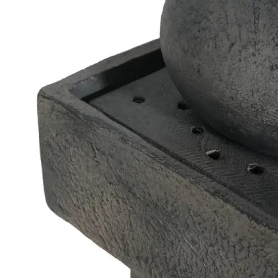 Christopher Knight Home Aria Modern Outdoor Concrete Fountain with LED Light image {6}