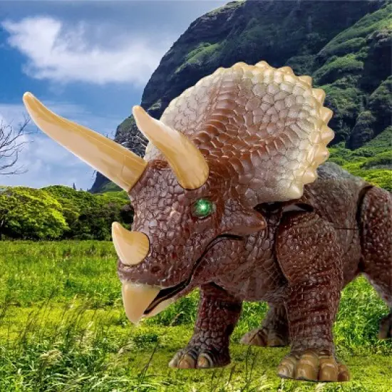 Discovery Kids Triceratops LED Infrared Remote Control (RC) Toy image {1}
