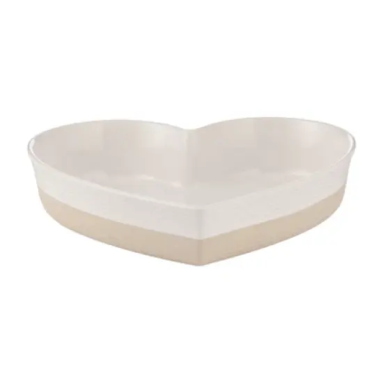 Mason Cash Rustic Charm Heart Oven Dish, 11" Stoneware Baking Dish with Embossed Design image {6}