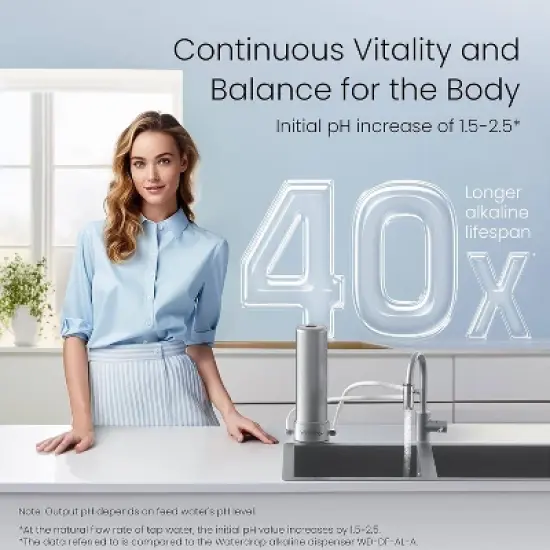 Waterdrop Alkaline Countertop Water Filter with 1 Extra Replacement Filter Silver image {5}