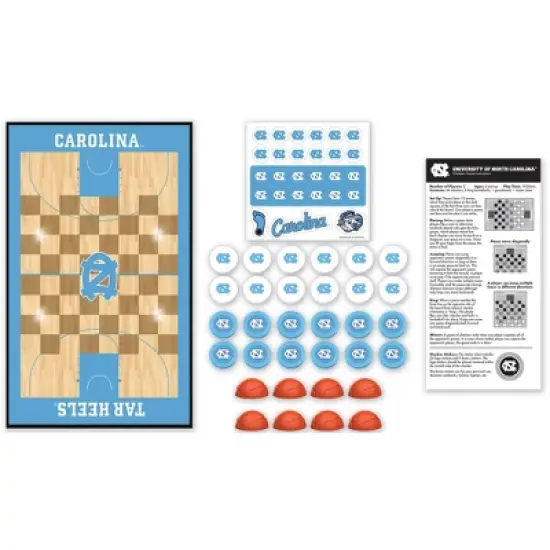 MasterPieces Officially licensed NCAA UNC Tar Heels Checkers Board Game for Families and Kids ages 6 and Up image {2}