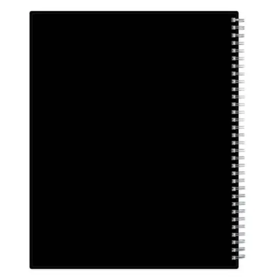 Blue Sky 8.5"x11" 2025-2026 Weekly/Monthly Wirebound Planner Solid Black image {10}