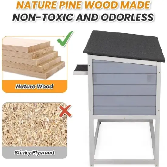 Raised Outdoor Cat House image {5}