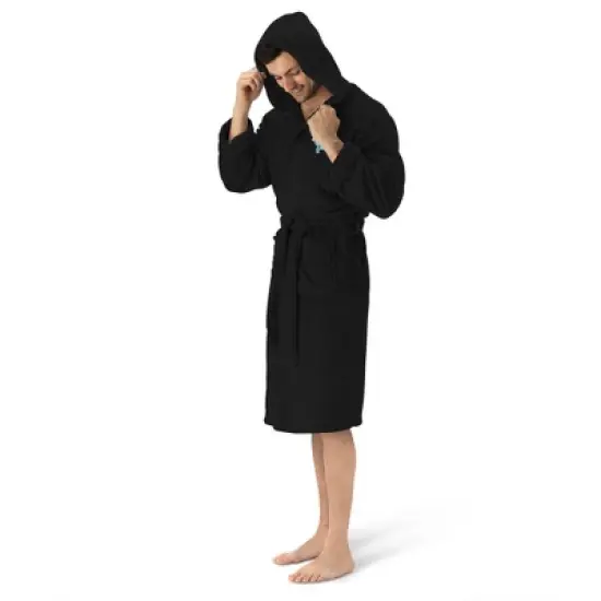 Detroit Lions NFL Hooded Silk Touch Bath Robe 26x47 Inches image {1}