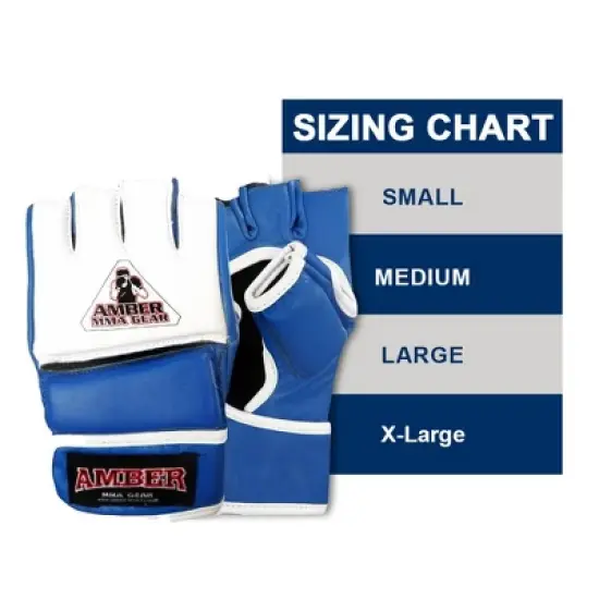 Amber Fight Gear Premium Leather MMA Competition Gloves &ndash; Durable, Stylish, Versatile Gear for Training and Competition image {2}