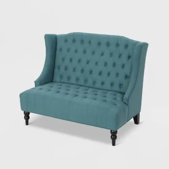 Leora Winged Loveseat - Christopher Knight Home image {5}