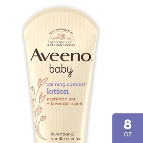 Aveeno Baby Calming Comfort Moisturizing Body Lotion - Lavender & Vanilla Scents - 8 fl oz image {9}