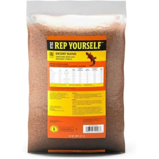 Zilla Desert Blend Substrate, 100% English Walnut Shells, 10qt image {4}