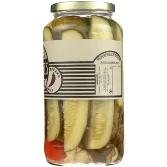 McClure's Spicy Spears Pickles - Case of 6/32 oz image {4}