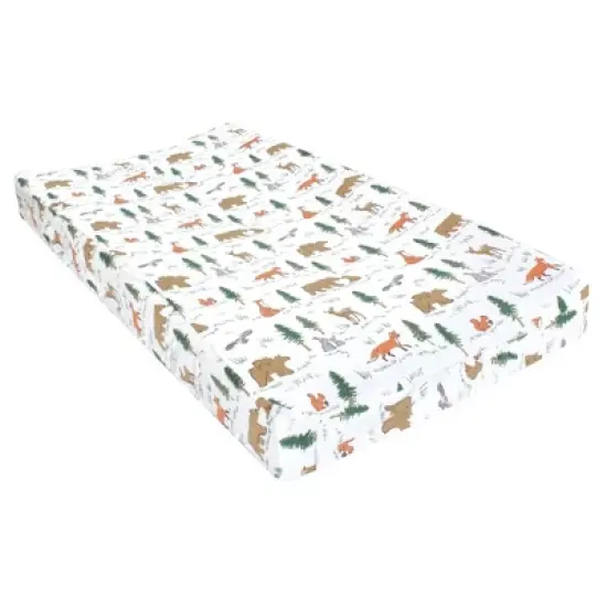 Hudson Baby Infant Boy Changing Pad Cover, Sweet Woodland, One Size image {2}