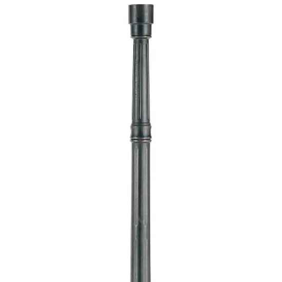 John Timberland Hepworth Vintage Post Light Pole and Cap Base Dark Bronze 76 3/4" for Exterior Barn Deck House Porch Yard Patio Home Garage Outside image {1}