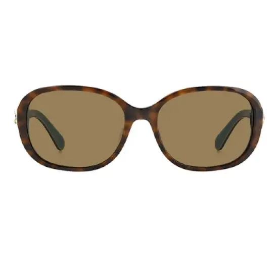 Kate Spade KS Izabella/G/S FZL_SP Womens Oval Polarized Sunglasses Havana Teal 55mm image {1}