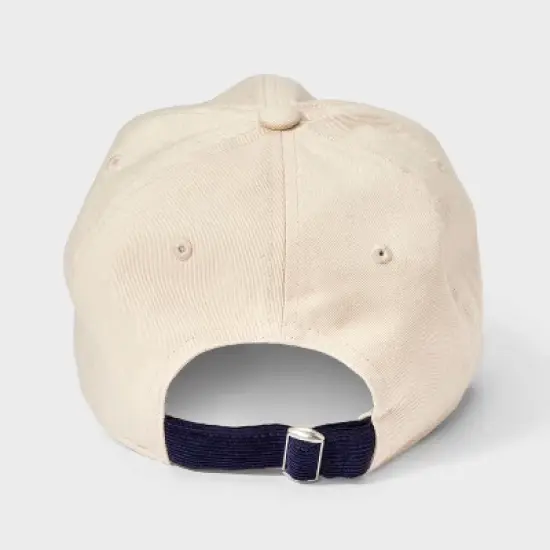 Go Sports Two-Toned Baseball Hat - Universal Thread&trade; Beige/Navy Blue image {2}
