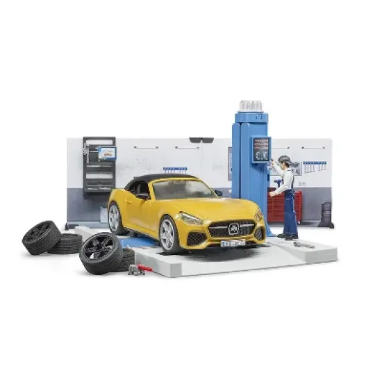 Bruder Bworld Car Service Repair Shop Set image {5}