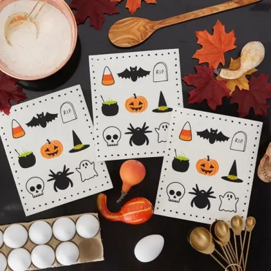 Design Imports Spooky Swedish Dishcloth Set/3 image {5}