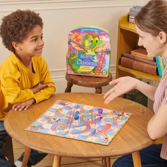 eeBoo: Slips & Ladders,Dragon Edition, Classic Board Game, Kids 5+, 2-4 Players image {3}