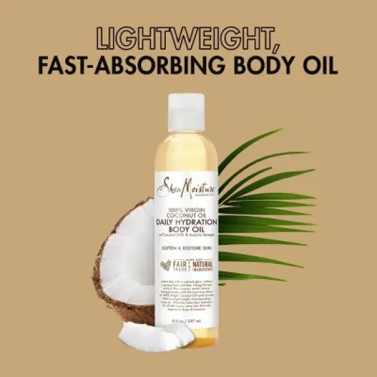SheaMoisture Daily Hydration Coconut Body Oil - 8 fl oz image {4}