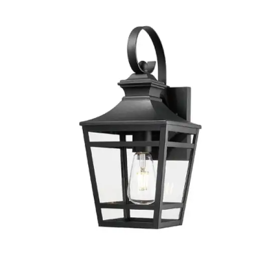 YUHAO 1 PACK Patio Hallway and Garage Anti-Rust Waterproof Outdoor Wall Light Modern 16.5in. Black image {11}