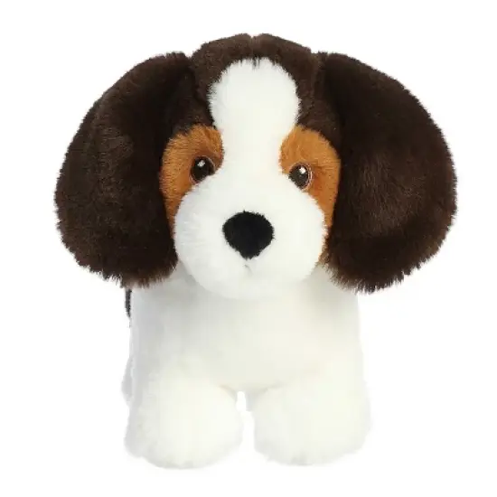 Aurora Small Beagle Eco Nation Eco-Friendly Stuffed Animal White 8" image {1}