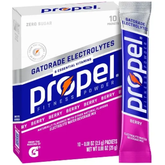 Propel Zero Berry Water Beverage Mix - 10pk/0.08oz Pouches image {11}