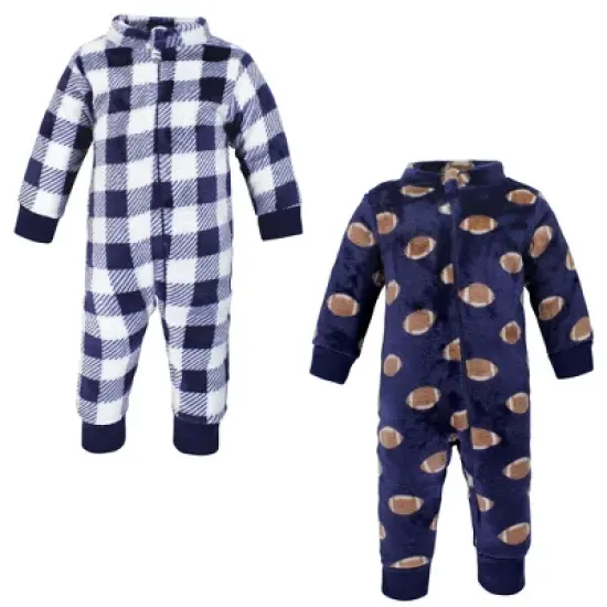 Hudson Baby Infant Boy Plush Jumpsuits, Football image {8}