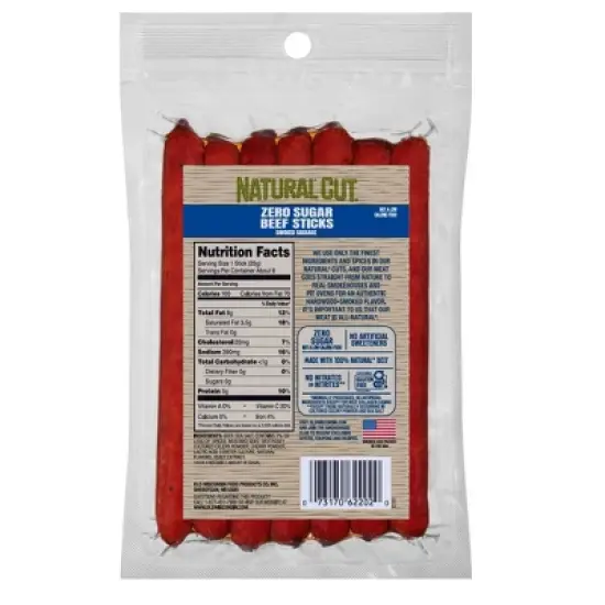 Old Wisconsin Natural Cut Beef Meat Sticks - 5oz image {2}