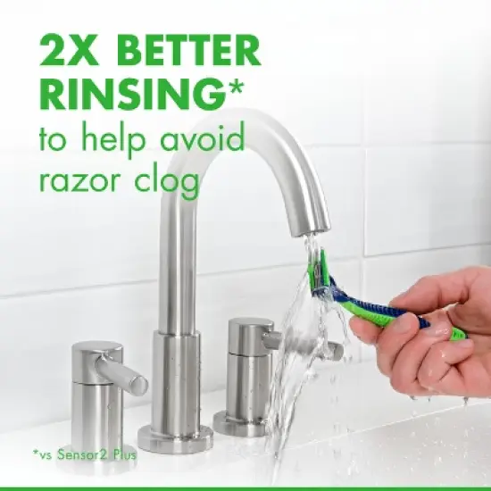 Gillette Sensor Sensitive Men 3 Blades Disposable Razor - Trial Size image {7}