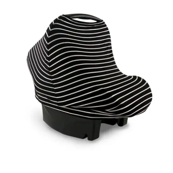 Yoga Sprout Baby Unisex Multi-use Car Seat Canopy, Black Stripe, One Size image {1}