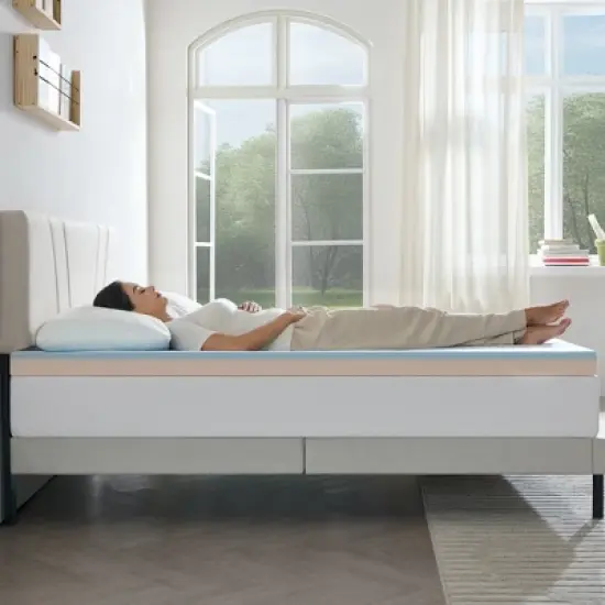 Twolike  2 Inch Green Tea  mattress  topper . image {5}