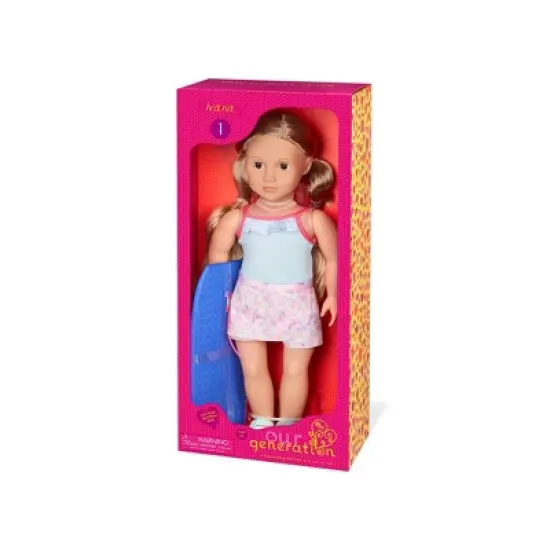 Our Generation Ivana with Bodyboard 18" Beach Doll image {4}