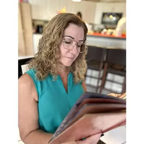 Calabria 8151 Mens Aviator Reading Glasses | Lightweight & Comfortable | Metal Frame | Silicone Nose Pads | 5.25 x 1.6 | Brown | +1.50 image {7}