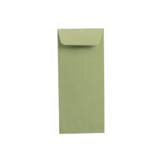 JAM Paper #10 Policy Envelope 4 1/8" x 9 1/2" Olive 100/Pack (125137469D) image {1}