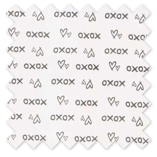 Bacati - Love  Gray 3 pc Toddler Bed Sheet Set image {3}