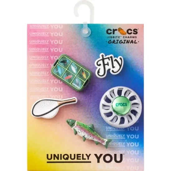 Crocs Jibbitz Fly Fishing Shoe Charms 5-Pack image {3}