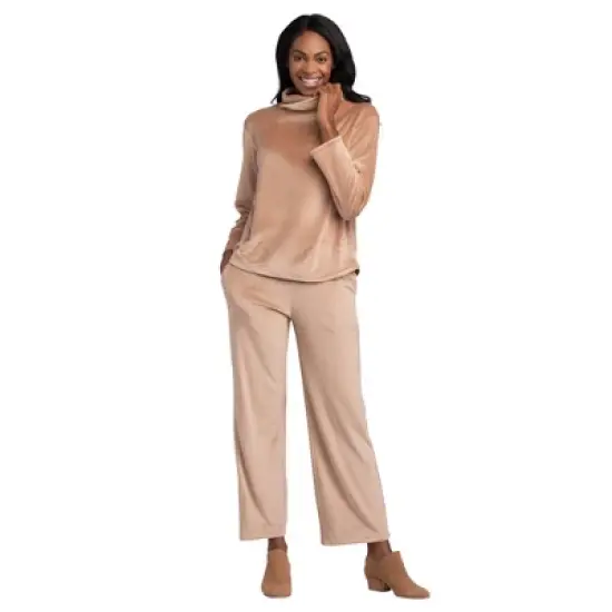 Softies Feather Velour Funnel Neck Lounge Set image {8}