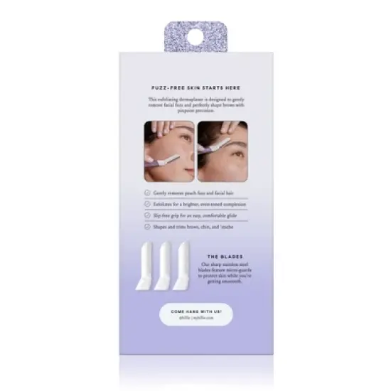 Billie Sparkle Dermaplaning Starter Kit - Reusable Handle + 3 Refill Blades image {6}